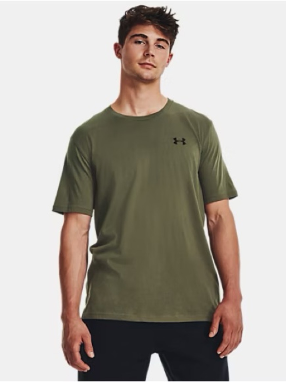 LG Olive Crew Neck Short Sleeve Tee